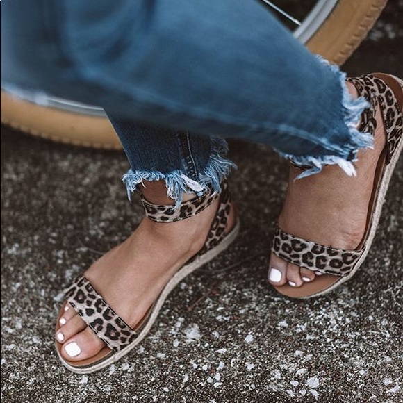 ‘The Maya Sandal’ In Leopard Print - Picture 5 of 5